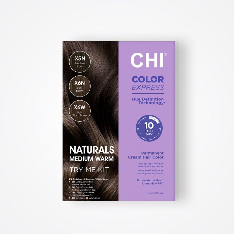 Chi Permanent Hair colors Kit (3 tubes + 1 Developer) - Set 3