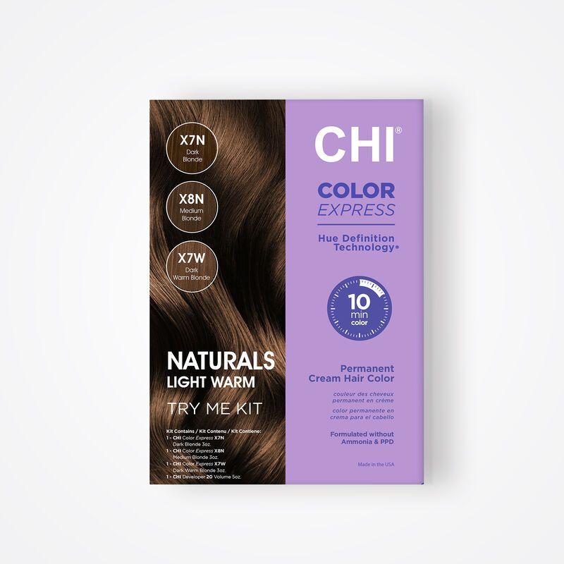 Chi Permanent Hair colors Kit (3 tubes + 1 Developer) - Set 1