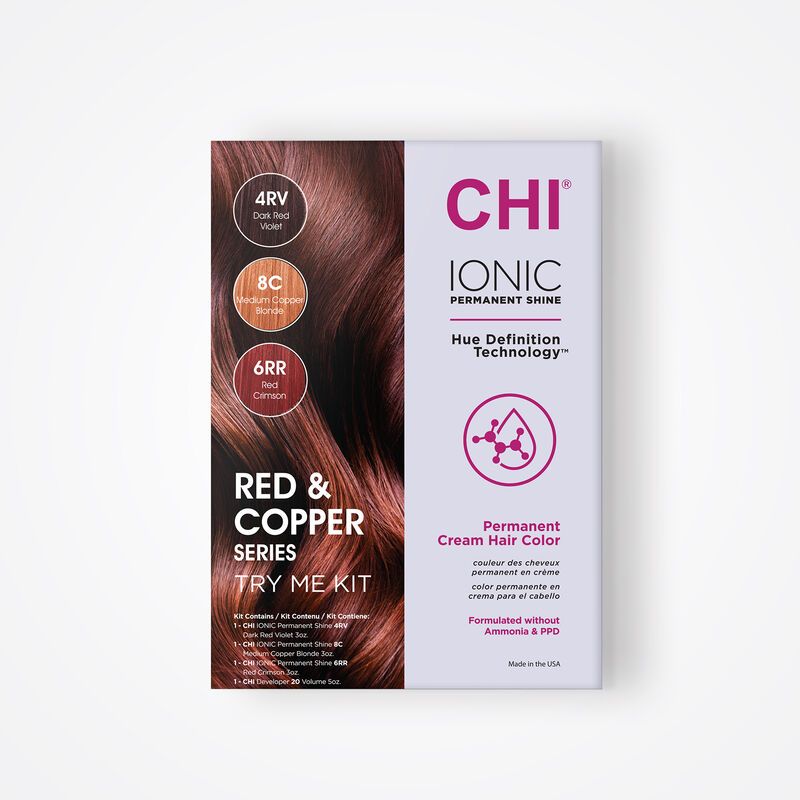 Chi Permanent Hair colors Kit (3 tubes + 1 Developer) - Set 2