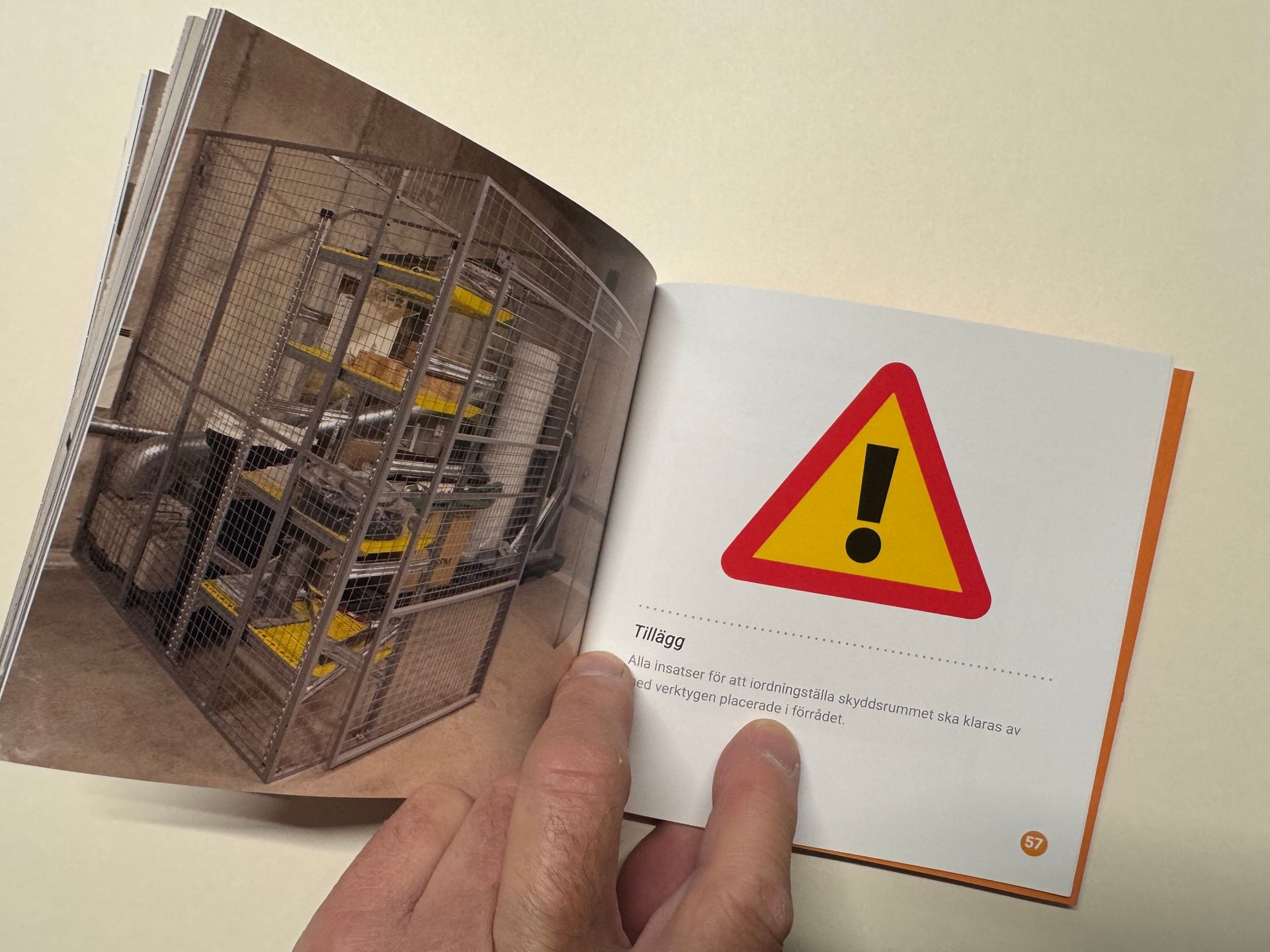 Stödinstruktion för skyddsrum