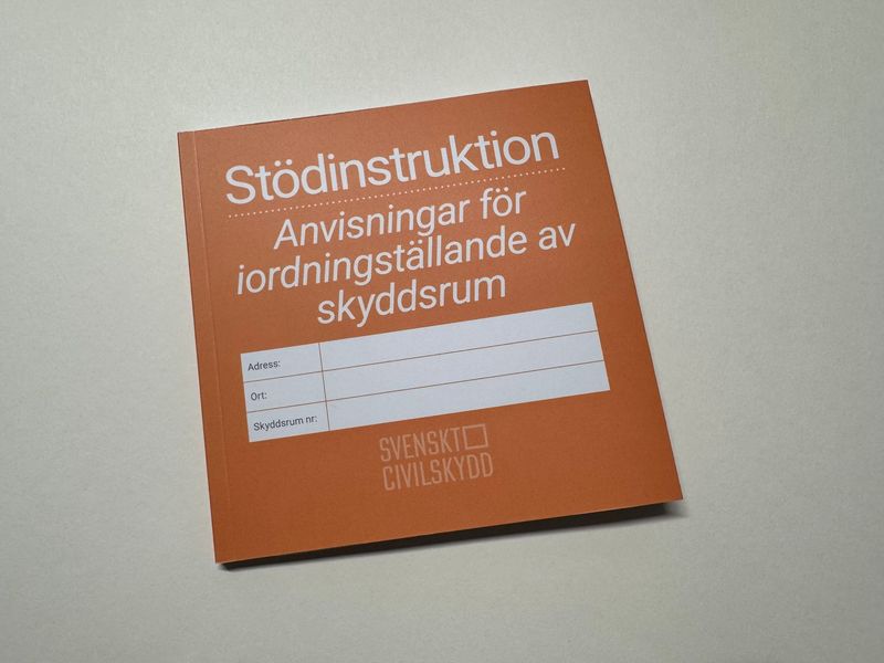 Stödinstruktion för skyddsrum