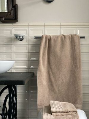 ​Towel SUPREME Light brown made from 100% Cotton