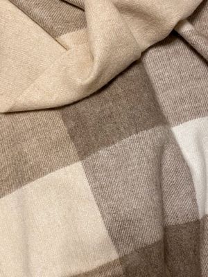 100% cashmere plaid