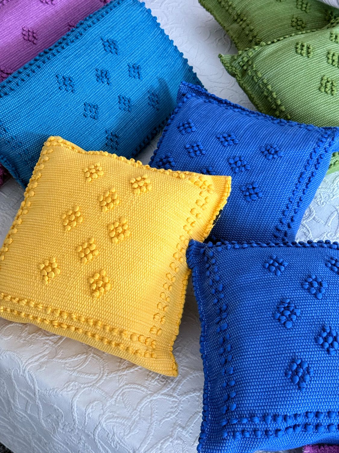 Kopfkissen 37 x 37 cm. Blau