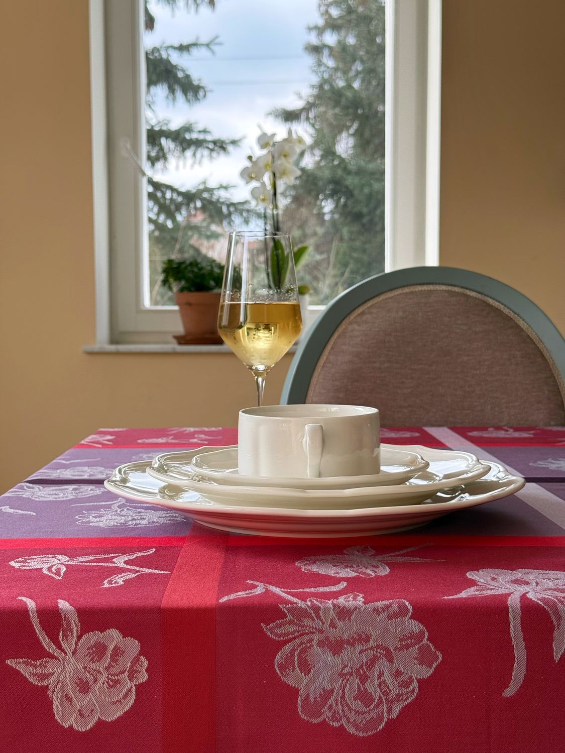 Tischdecke &amp; Servietten aus 100% Baumwolle