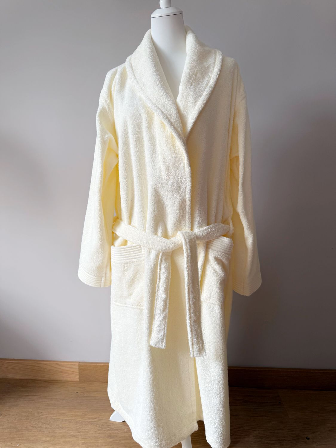 Bademantel  Classic Ecru aus 100 % Baumwolle