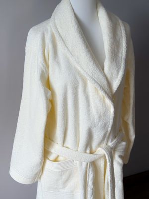 Bademantel Classic Ecru aus 100 % Baumwolle