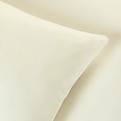 Bettwäsche Set Satin PLAN CREMA 155x220+80x80