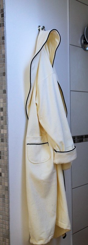 Bademantel Velours Perl/Grey aus 100 % Baumwolle