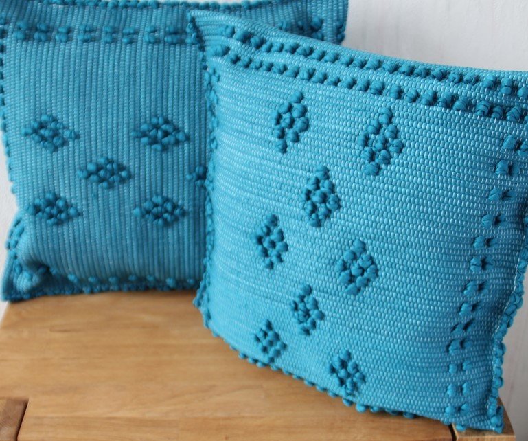 Kopfkissen 37 x 37 cm. Aquamarine