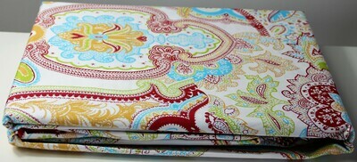 Bettwäsche Set Satin PAISLEY Rot 155x220+80x80