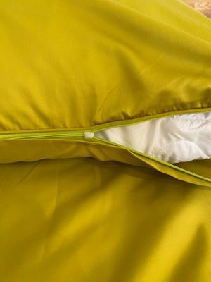 Bettwäsche Set Satin SOLID Green  200x200+2/80x80