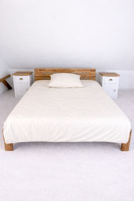 Bettwäsche Set Satin PLAN Crema 155x220+80x80