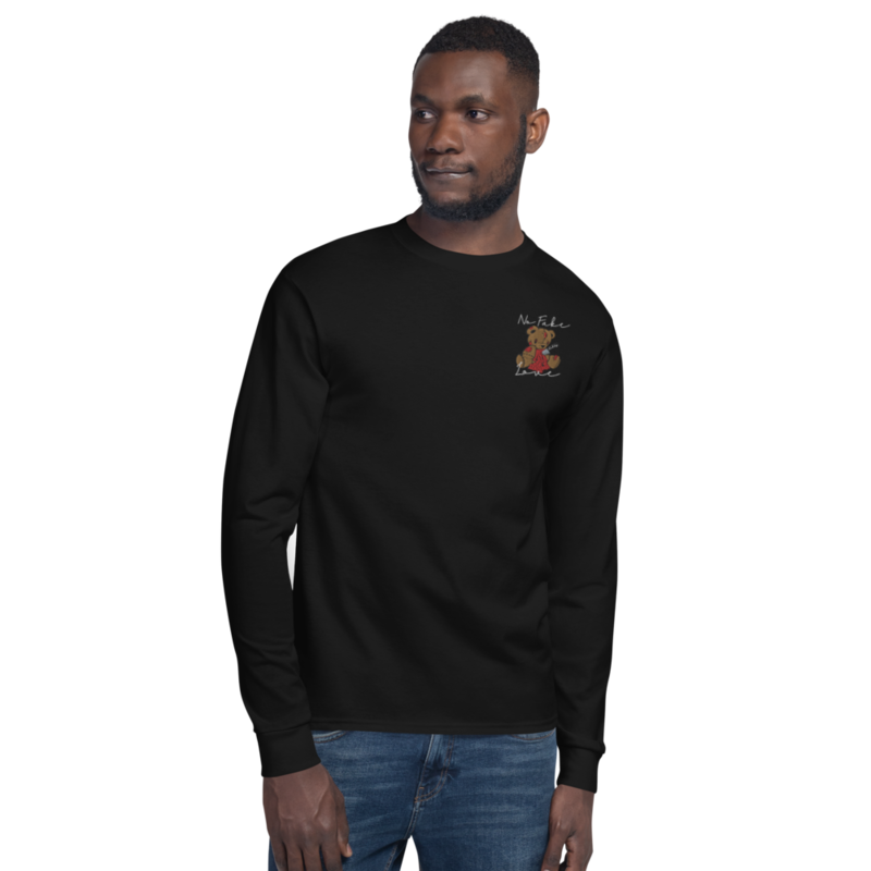 &quot;No Fake Love&quot; Men&#39;s Champion Long Sleeve Shirt