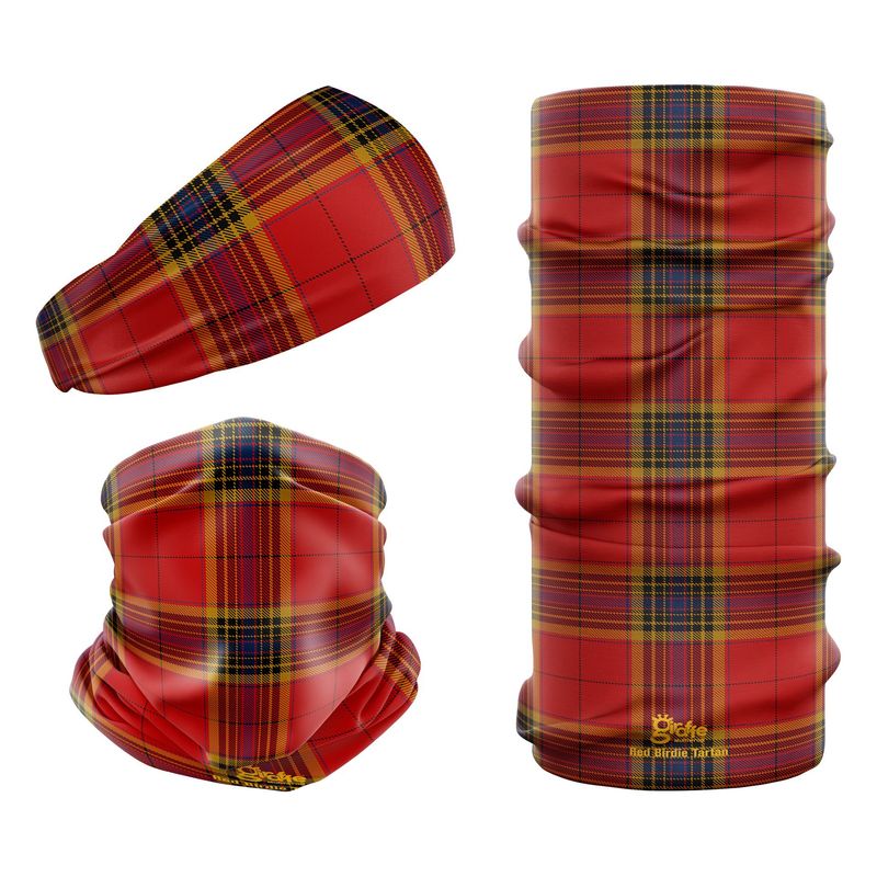 Red Birdie Tartan Snood