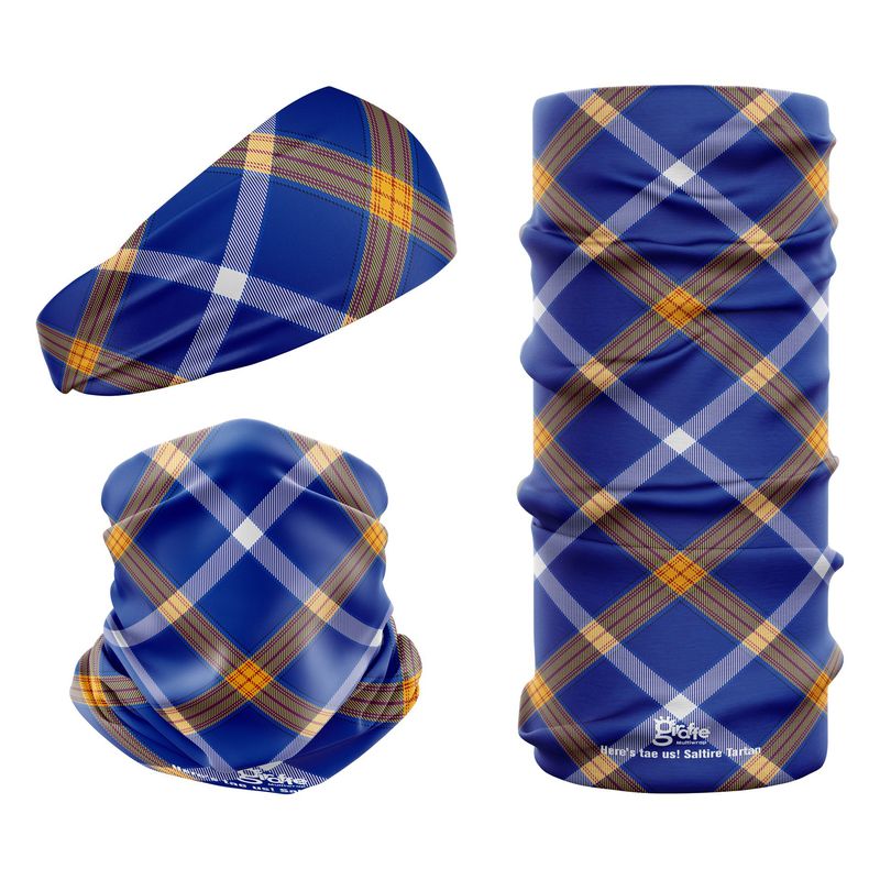 Here's Tae Us! Scotland Saltire Tartan Snood
