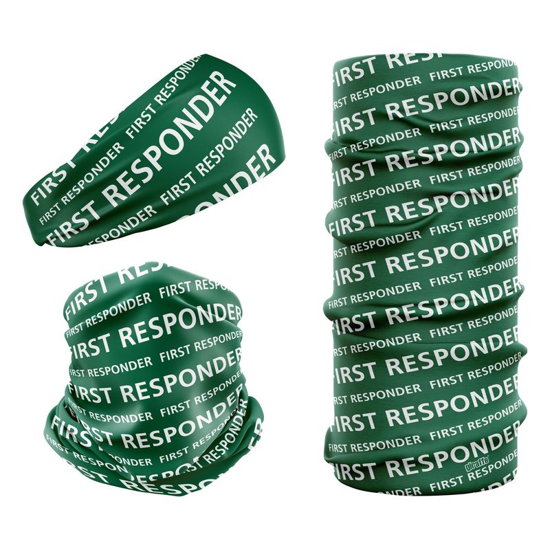 First Responder NHS Generic Green & White FIRST-4 Snood