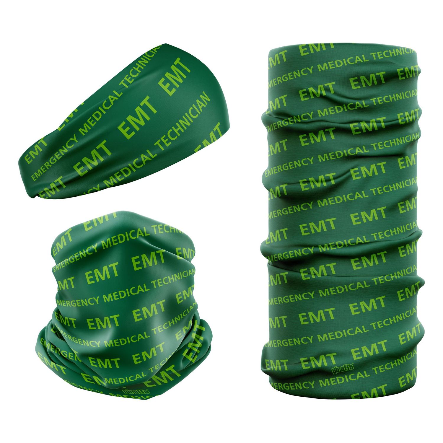 Emergency Medical Technician NHS Green & Light Green EMT-3 Snood