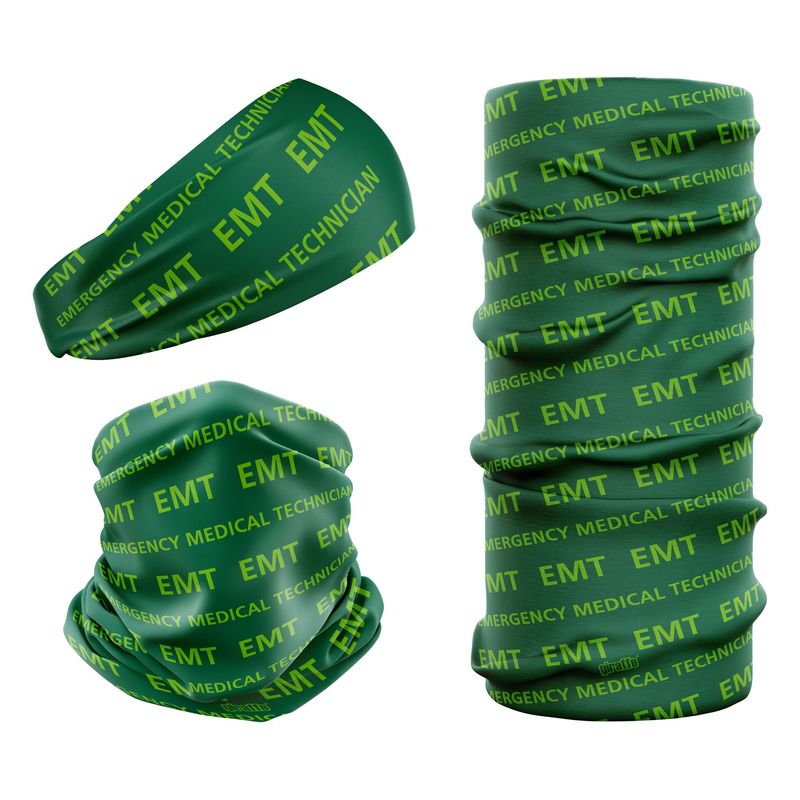 Emergency Medical Technician NHS Green & Light Green EMT-3 Snood