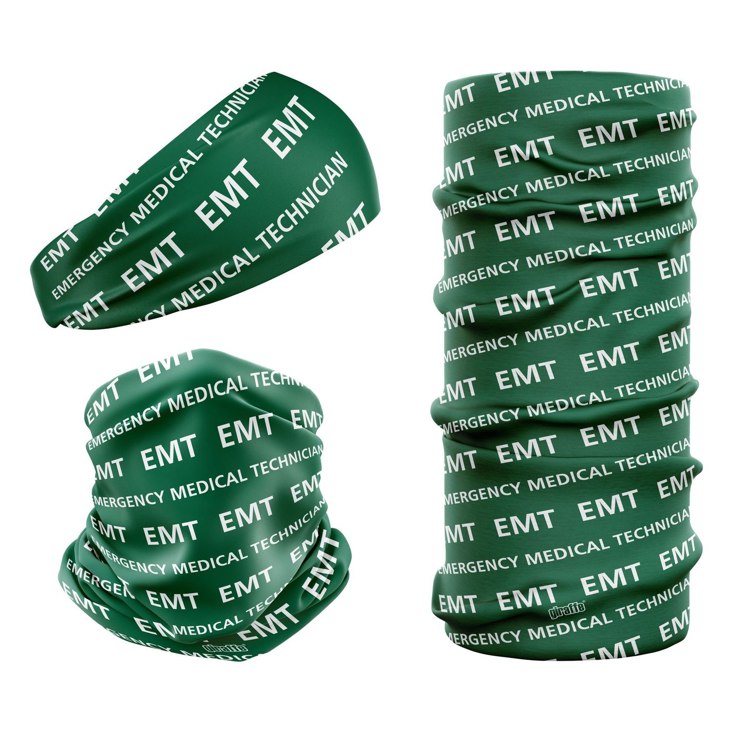 Emergency Medical Technician NHS Green & White EMT-2 Snood