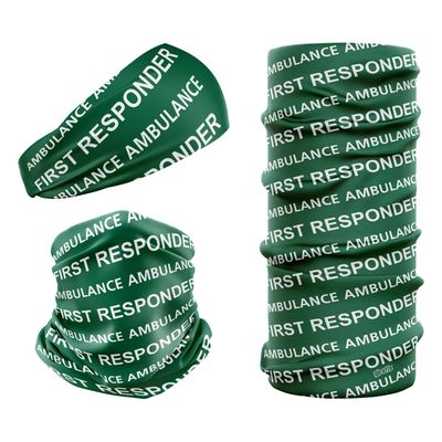 Ambulance First Responder Green & White FR-3 Snood