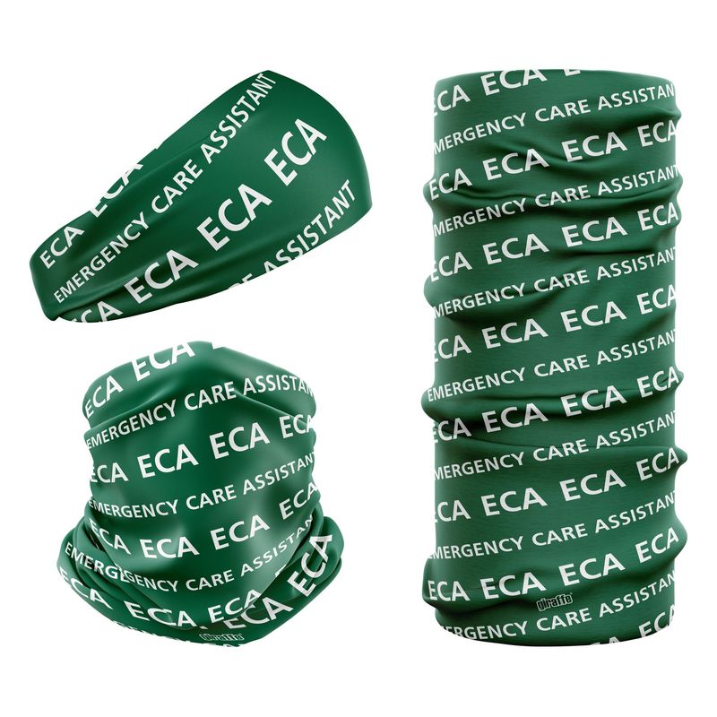 Emergency Care Assistant NHS Green & White ECA-2 Snood