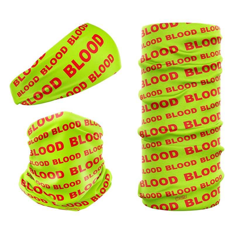 Blood Bike Fluro Green & Red BLOOD-4 Snood