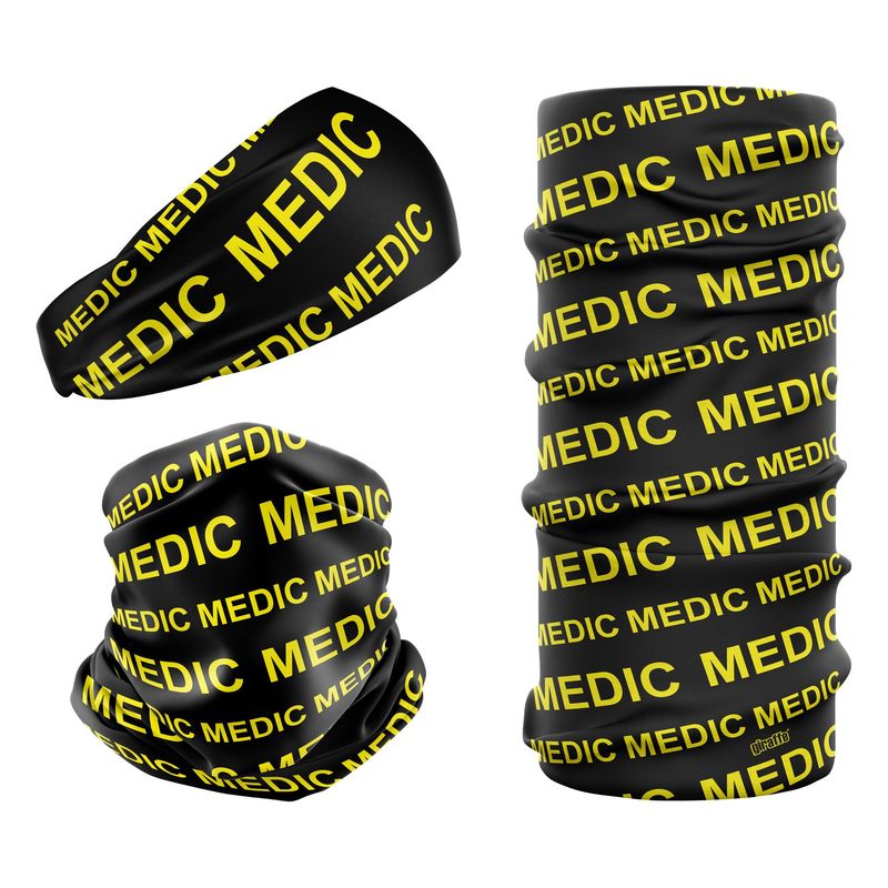 Medic NHS Black & Yellow MED-4 Snood
