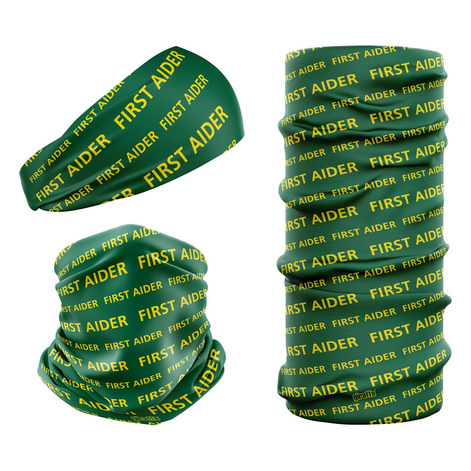 First Aider NHS Green & Yellow FA-2 Snood