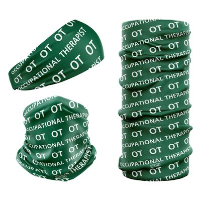 Occupational Therapist OT NHS Dark Green & White OT-5 Snood