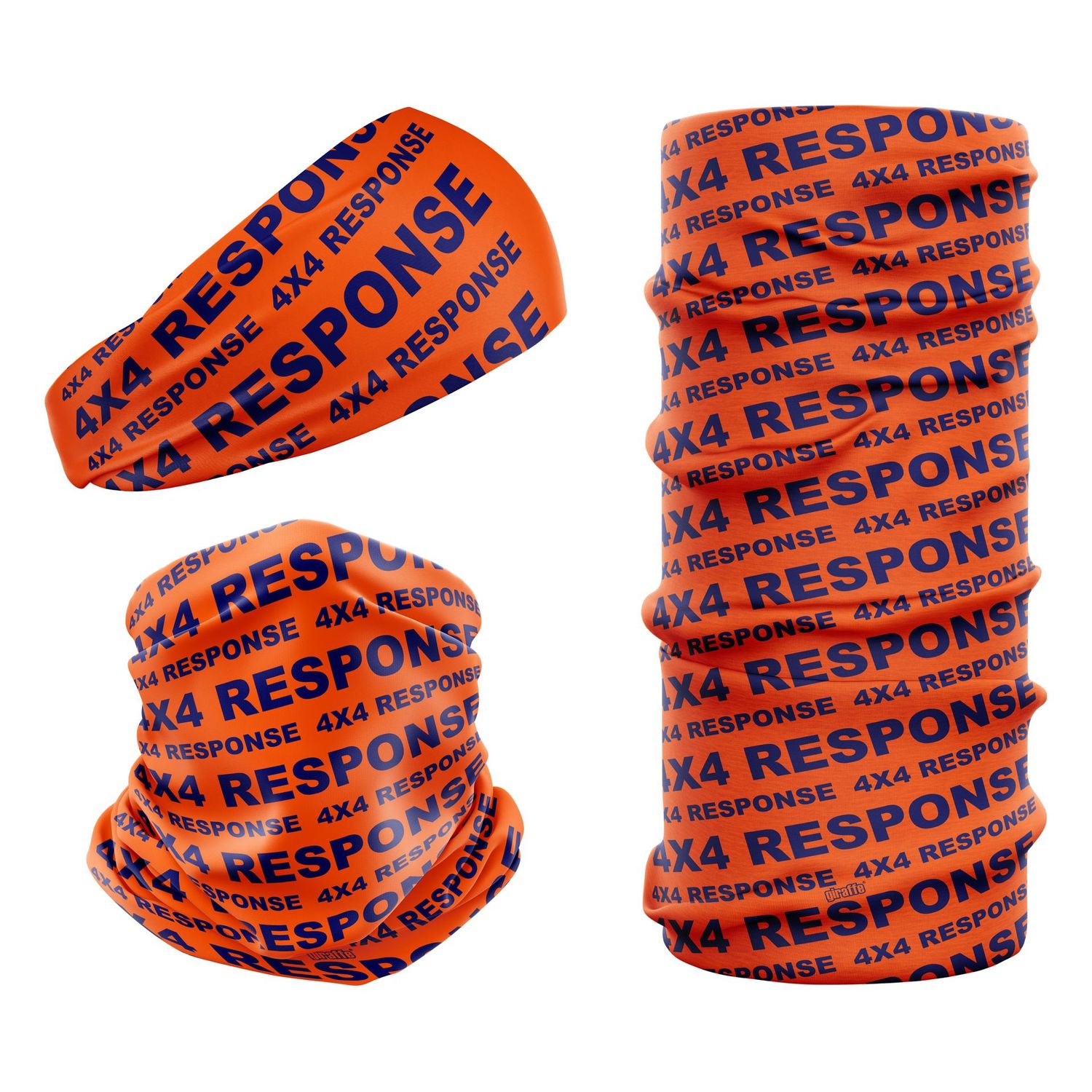 4x4 Response Orange & Navy Snood