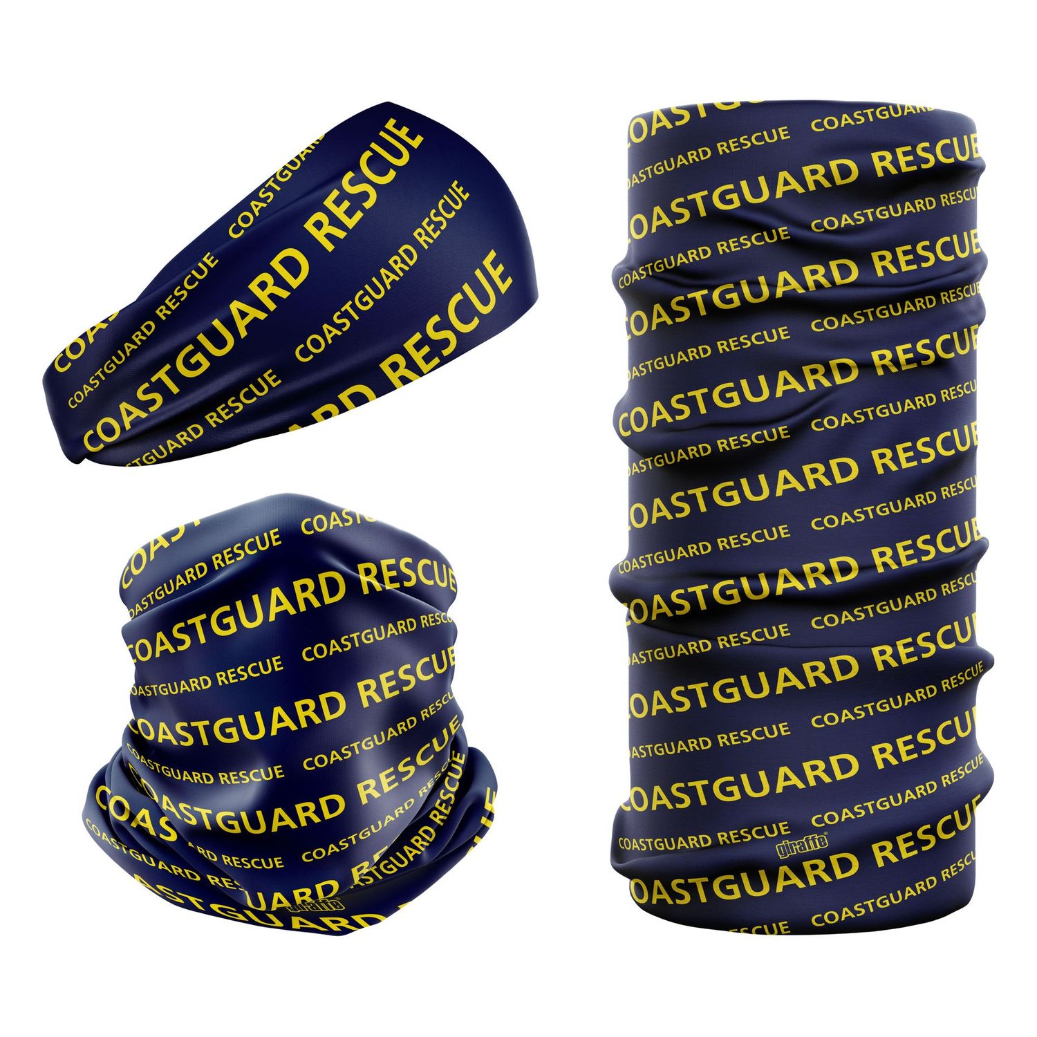 Coastguard Rescue Navy Blue & Yellow COS-3 Snood