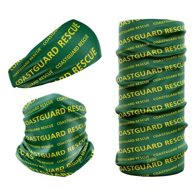 Coastguard Rescue Dark Green & Yellow COS-4 Snood
