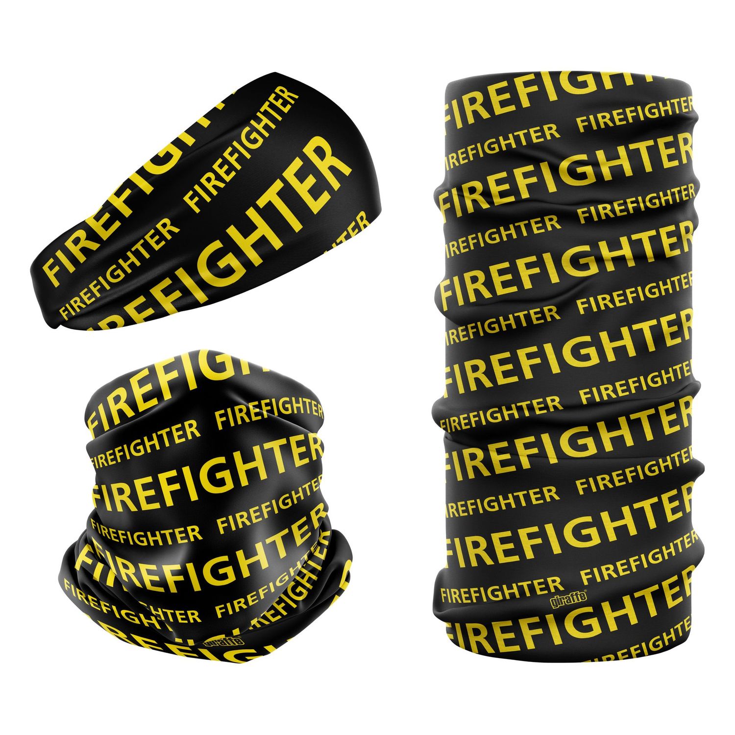 Firefighter Brigade Black & Yellow FIR-2 Snood