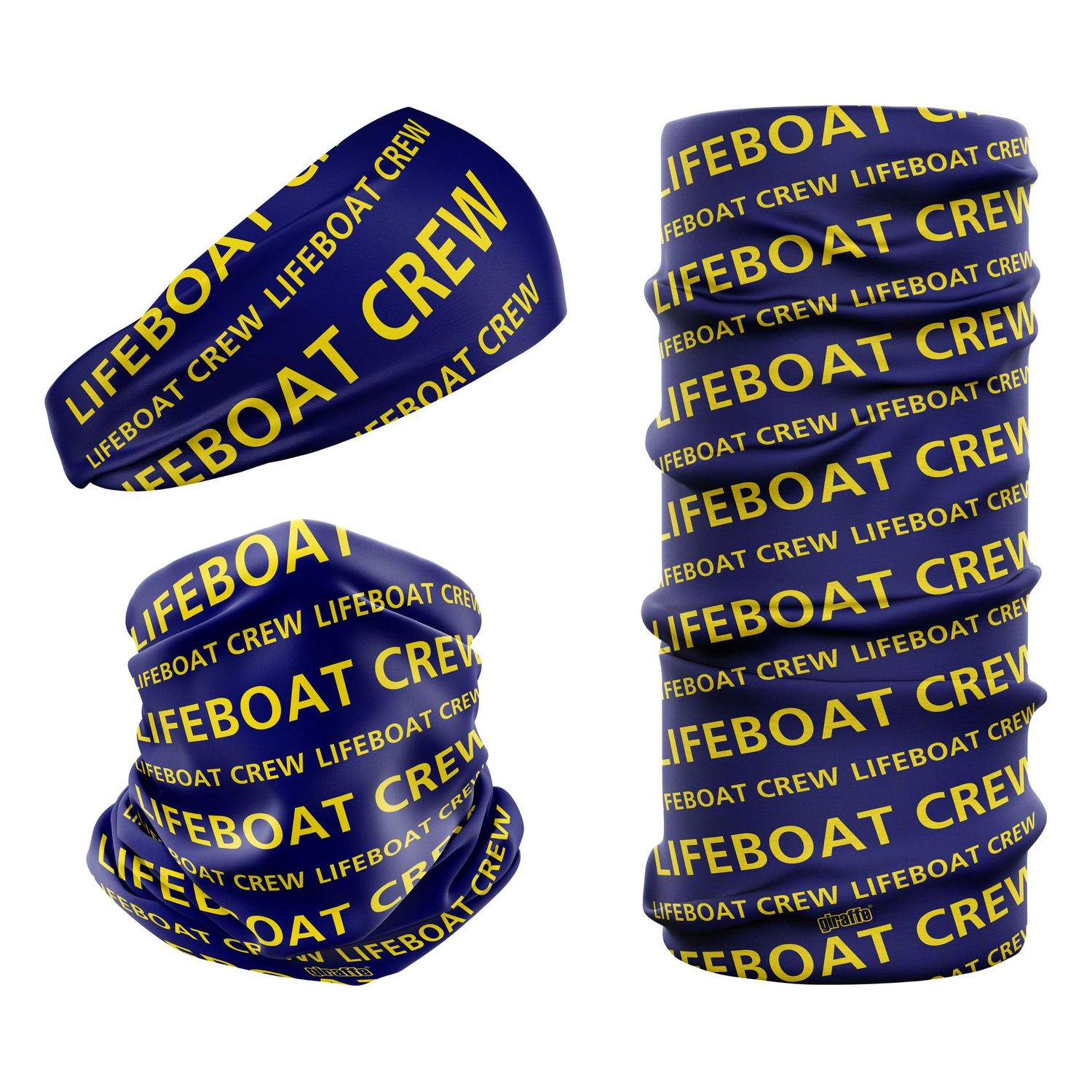 Lifeboat Crew Navy Blue & Yellow LIFE-6 Snood