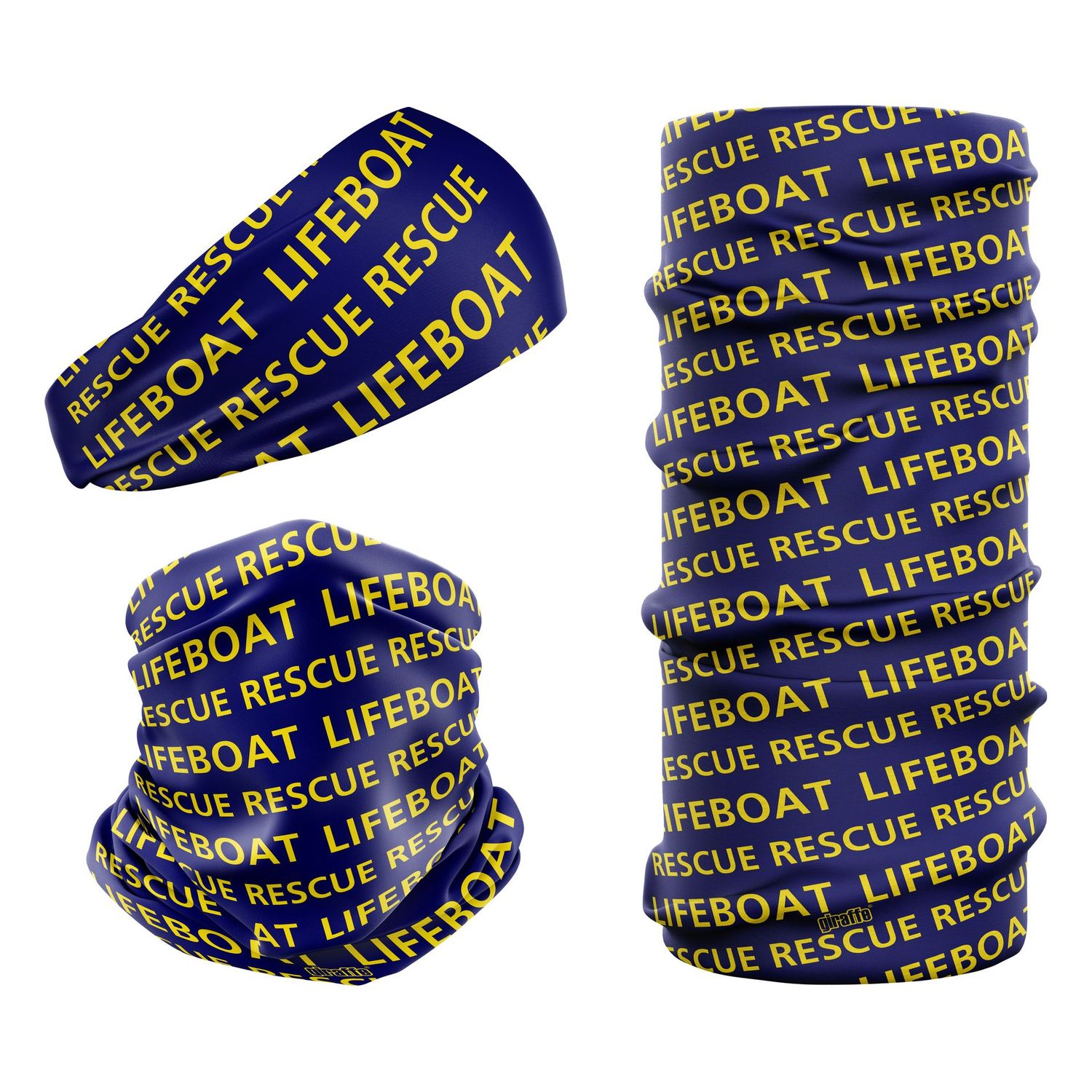 Lifeboat Rescue Navy Blue & Yellow LIFE-2 Snood