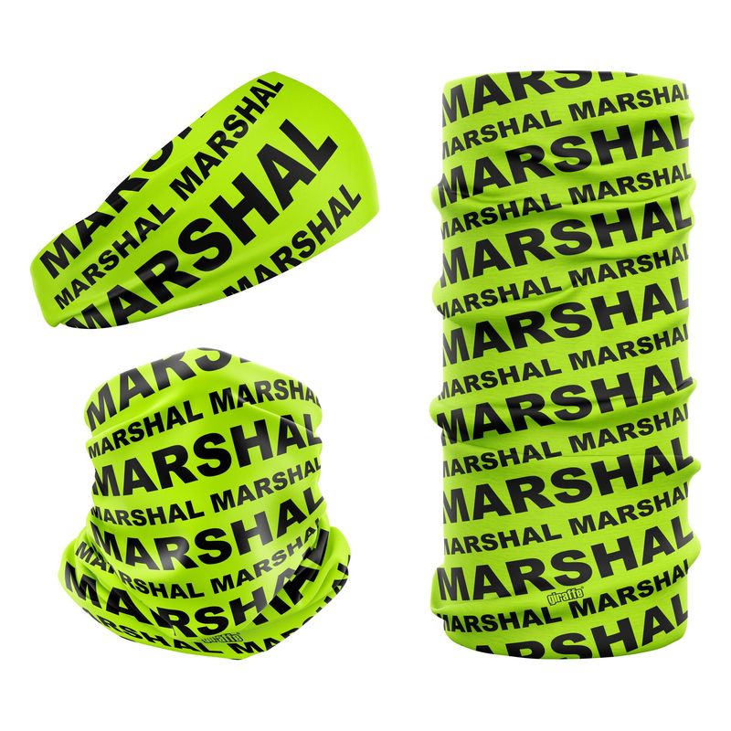 Marshal Fluro Green & Black MARS-6 Snood