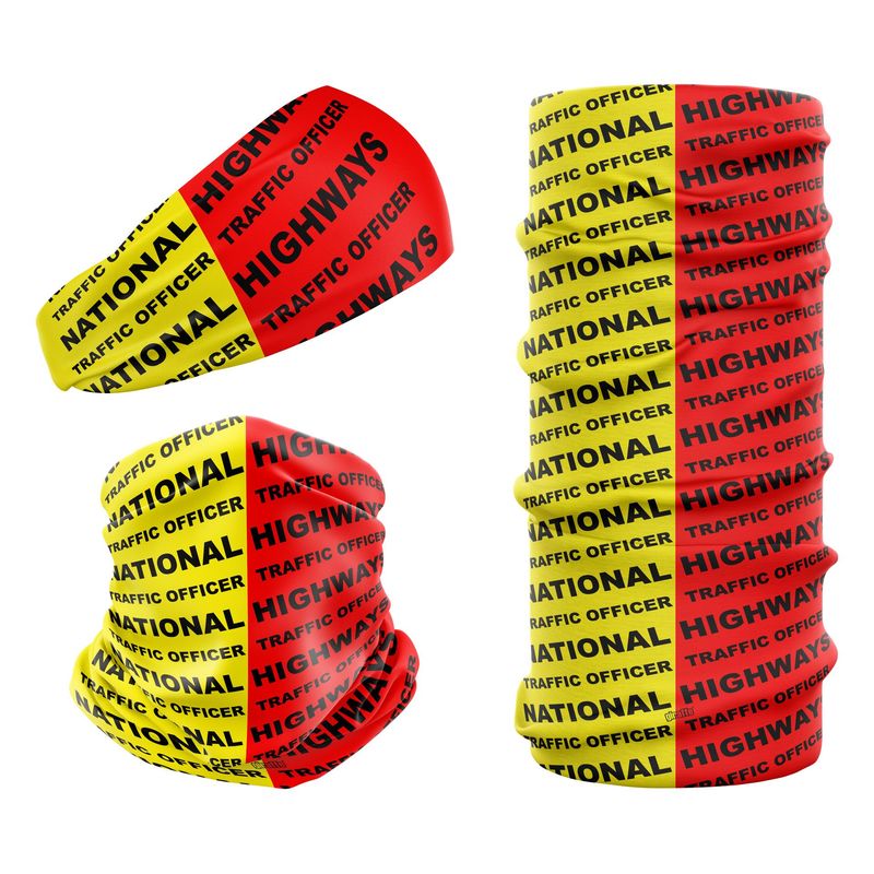 National Highways Traffic Officer Yellow, Red & Black NAT-2 Snood
