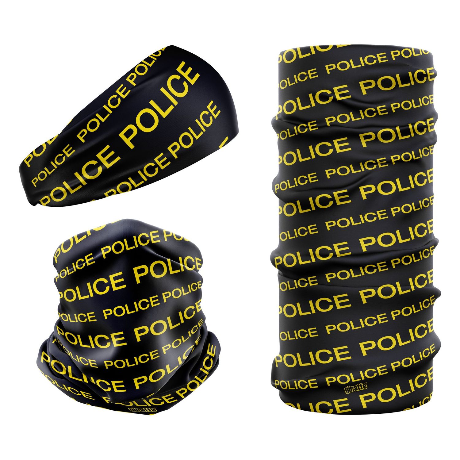 Police Deep Navy Blue & Yellow POL-3 Snood