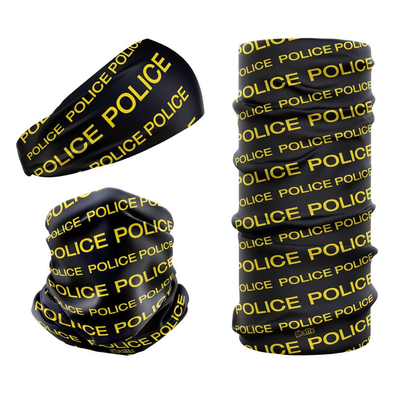 Police Deep Navy Blue & Yellow POL-3 Snood