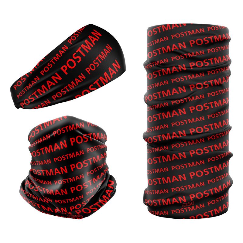 Postman Post Office Postbox Black & Red POST-4 Snood