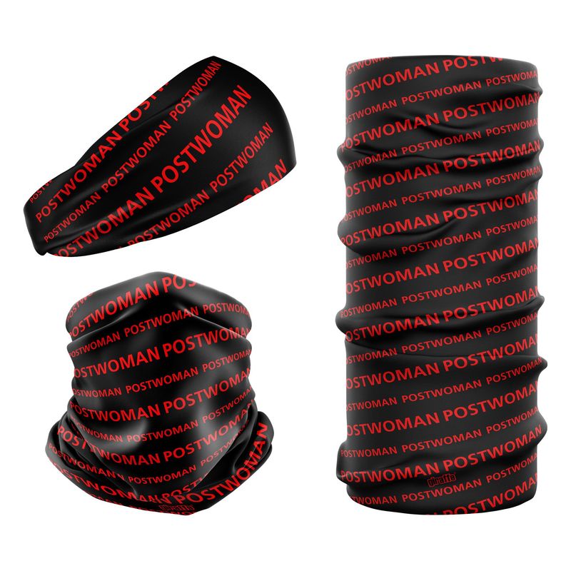 Postwoman Post Office Postbox Black & Red POST-6 Snood