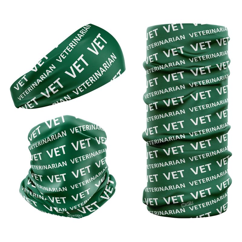 Vet Veterinarian Dark Green & White VET-2 Snood