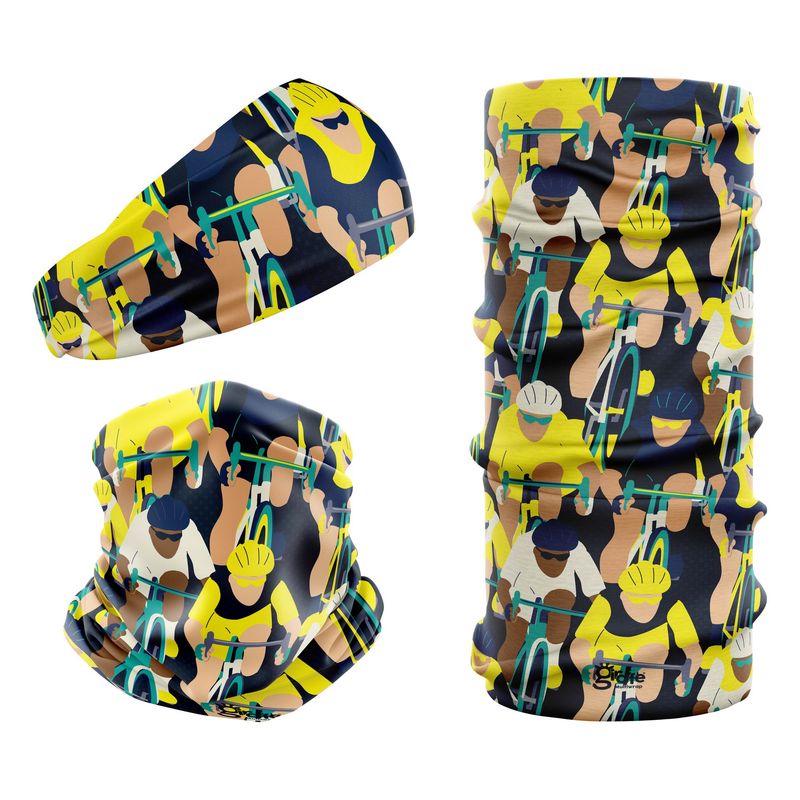 Cycle Race Yellow G-781 Snood