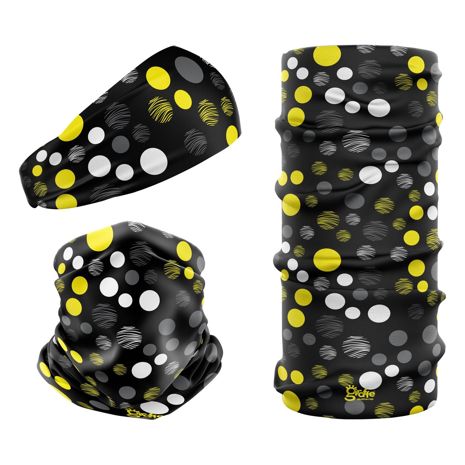 Yellow Polka G-787 Snood
