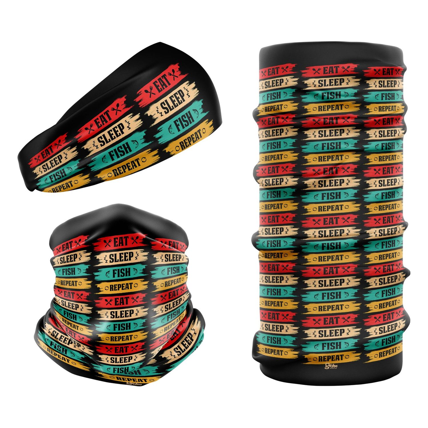 Eat Sleep Fish Repeat G-797 Snood