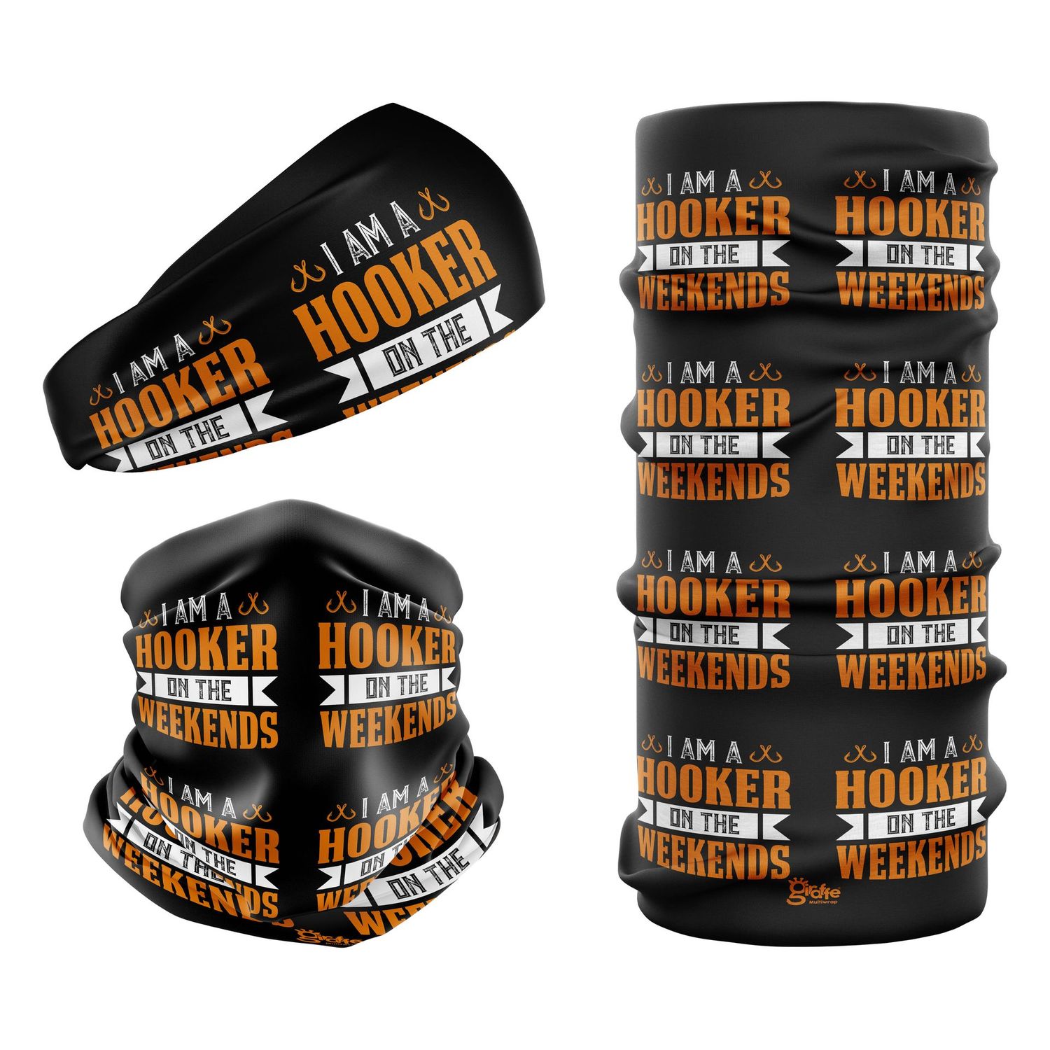 I'm A Hooker On The Weekends Fishing Humour G-798 Snood