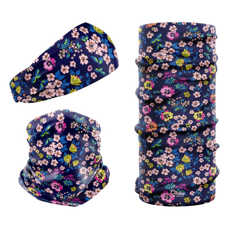 Floral Blue G-554 Snood