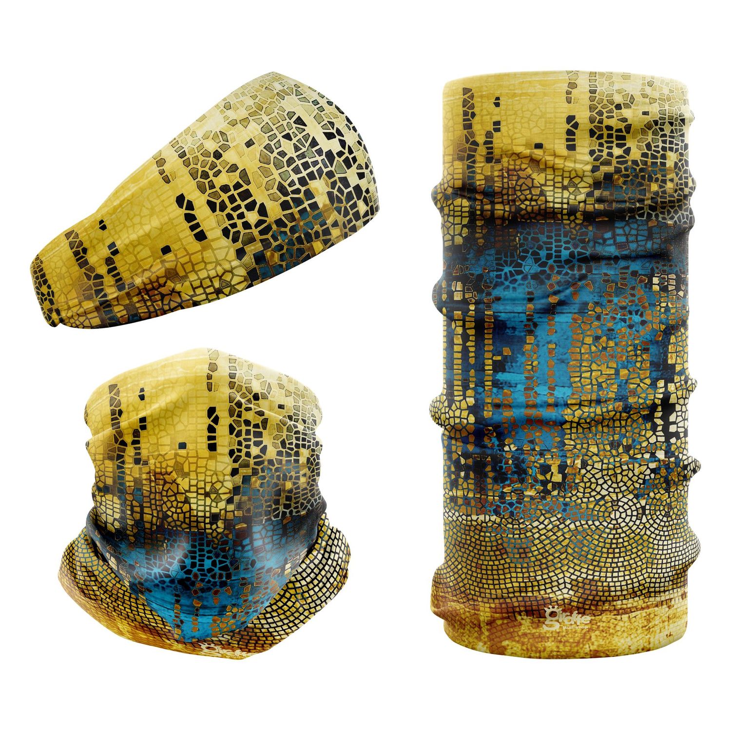 Abstract Gold G-546 Snood