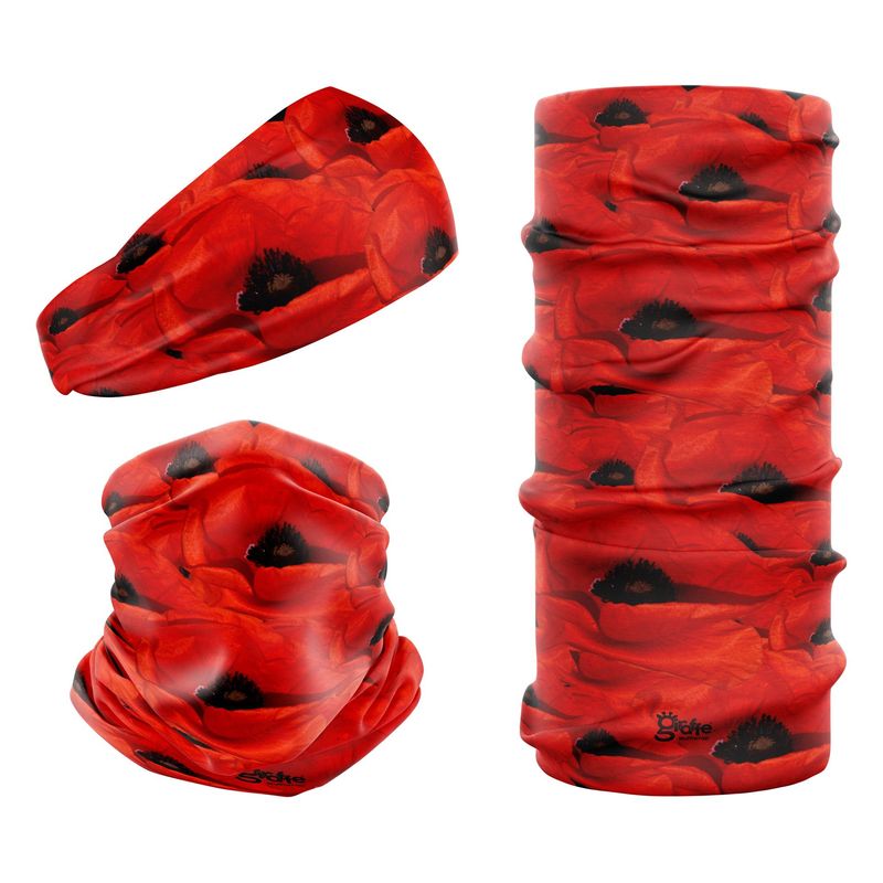 Remembrance Day Poppy Floral G-740 Snood